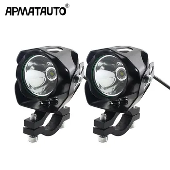 

2x Mini size Electric Motorcycle antinieble LED Headlight 6W 6000K Motorbike Spotlight Driving Fog Lamp Spot Head Light 12V-85V