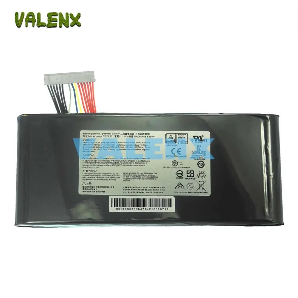 Новый аккумулятор 83.25Wh BTY L77 для MSI GT72 2QD GT72S 6QF серии MS 1781 1783 WT72|battery for msi|for msimsi battery |