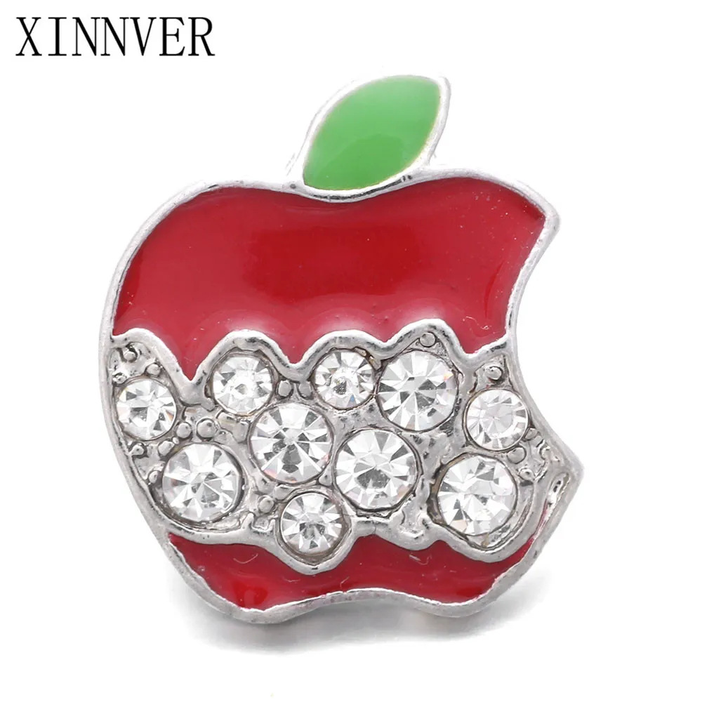 

10Pcs/lot Unisex Charm Pulseras 18mm Apple Snap Button Jewelry For Bracelet Watches Women One Direction ZA495