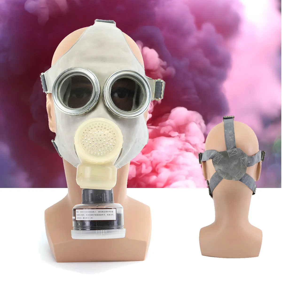 

Portable Gas Mask Industrial Safety Chemcial Painting Spraying Gas Mask Same Military Army Dust Smoke Filterotective