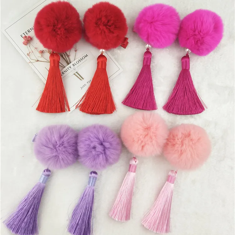 Details about   Girls Princess New Year Tassel Hair Clips Chinese Traditional Flower Hairpins LB