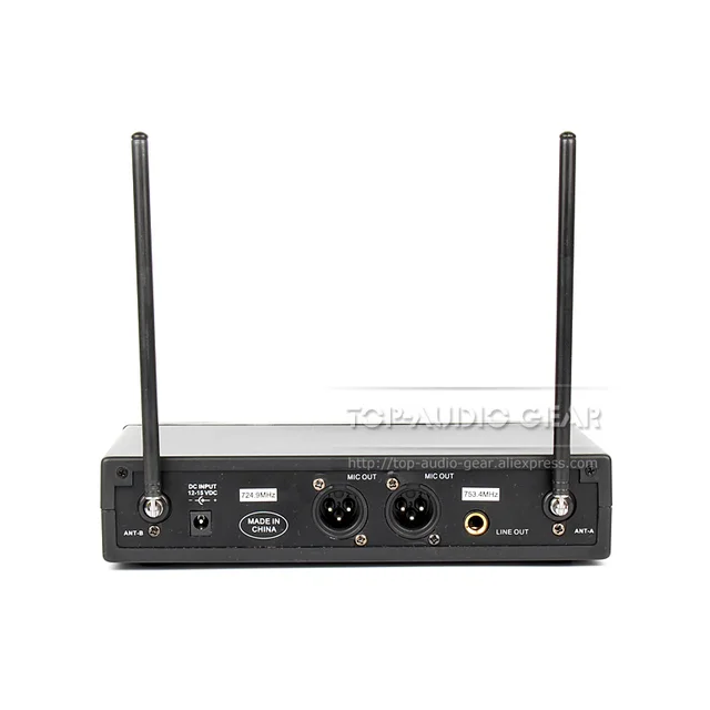 1 x Lavalier Lapel and 1 x Handheld Mic Professional Wireless Microphone System For Karaoke Singing KTV Stage Meeting Mikrofon
