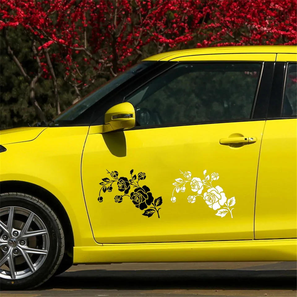 Waterproof Car Decoration Sticker Flower Window Decoration Vinyl Decal Motorcycle Reflective Car Sticker Car Styling 1612CM  (5)