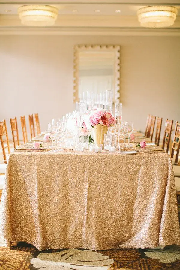 

Free Shipping Matte Gold 60-Inchx120-Inch Sequin Tablecloth,Luxurious Tablecloath,Square Tablecloth For Wedding/Party/Banquet-R