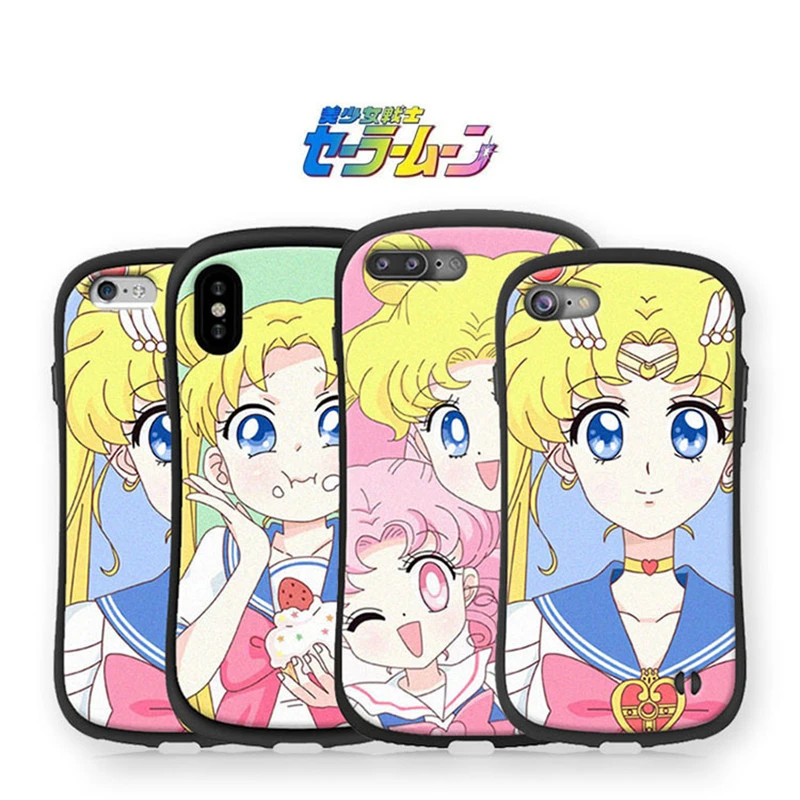 

Sailor Moon Waistline For iphone 7 X 6 8plus 8 7Plus Phone Case Korean Lovely Waist Silicone for iphone 6 6S 7 7plus 8 X Case