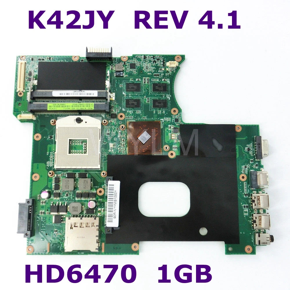 K42JY HD 6470M 1GB Материнская плата Asus X42J A42J материнская ноутбука REV4.1 60 N1YMB1100 B23 100%