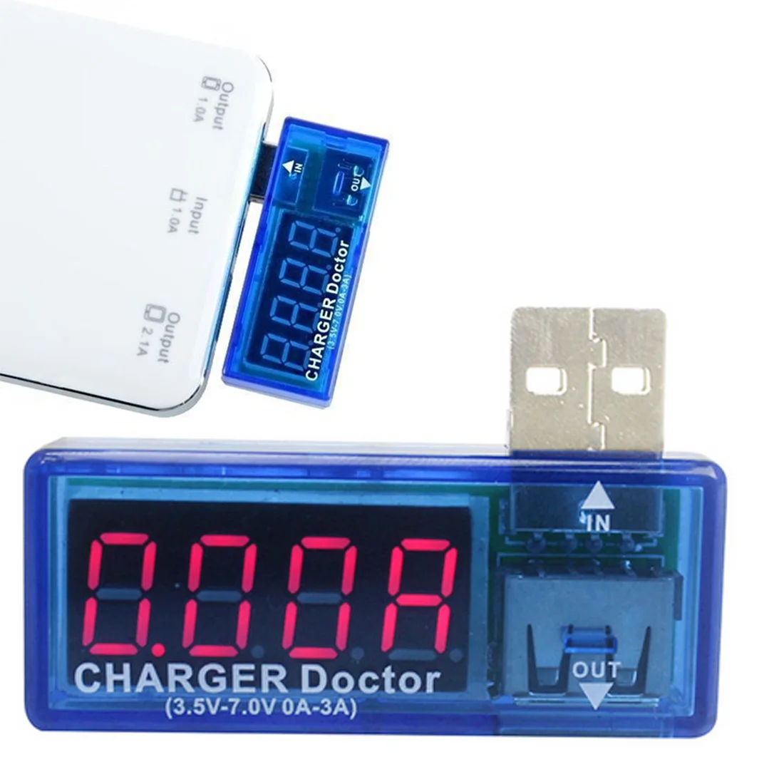 

1pc Smart Electronics Digital Doctor Voltmeter Ammeter USB Mobile Power Charging Current Voltage Tester Meter Mini USB Charger