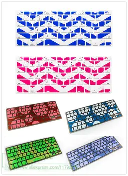 

2016 embedded Sea Wave design Silicone Keyboard Protector Cover Skin protective film for Apple MacBook Pro 13 15 Air Retina 13"