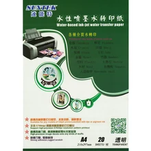 A4 пленка прозрачная белая вода слайдер переводная бумага(20 листов/лот