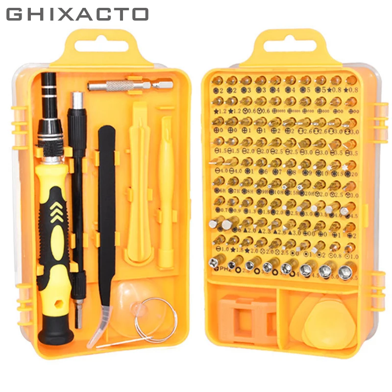 Upgraded 110 in 1 Screwdriver Tools Set Multi-function Maintenance Tool Tweezer Repaire Tool Set for Notebook Cellphone Watches Upgraded 110 in 1 Screwdriver Tools Set Multi-function Maintenance Tool Tweezer Repaire Tool Set for Notebook Cellphone Watches