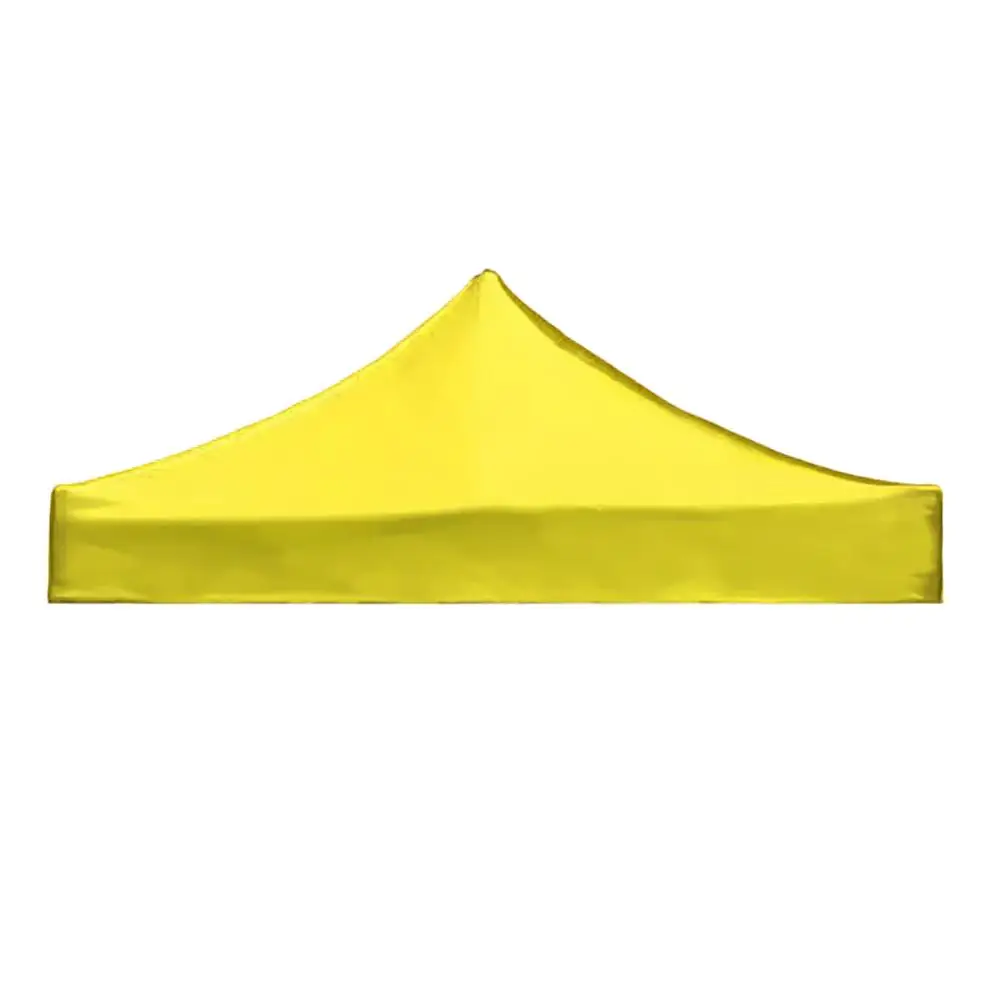 Водонепроницаемый тент верхняя крышка Открытый Кемпинг тент навес верхняя замена крышки 420D Оксфорд УФ Защита сад Рыбалка 2,9x2,9 м - Цвет: Yellow