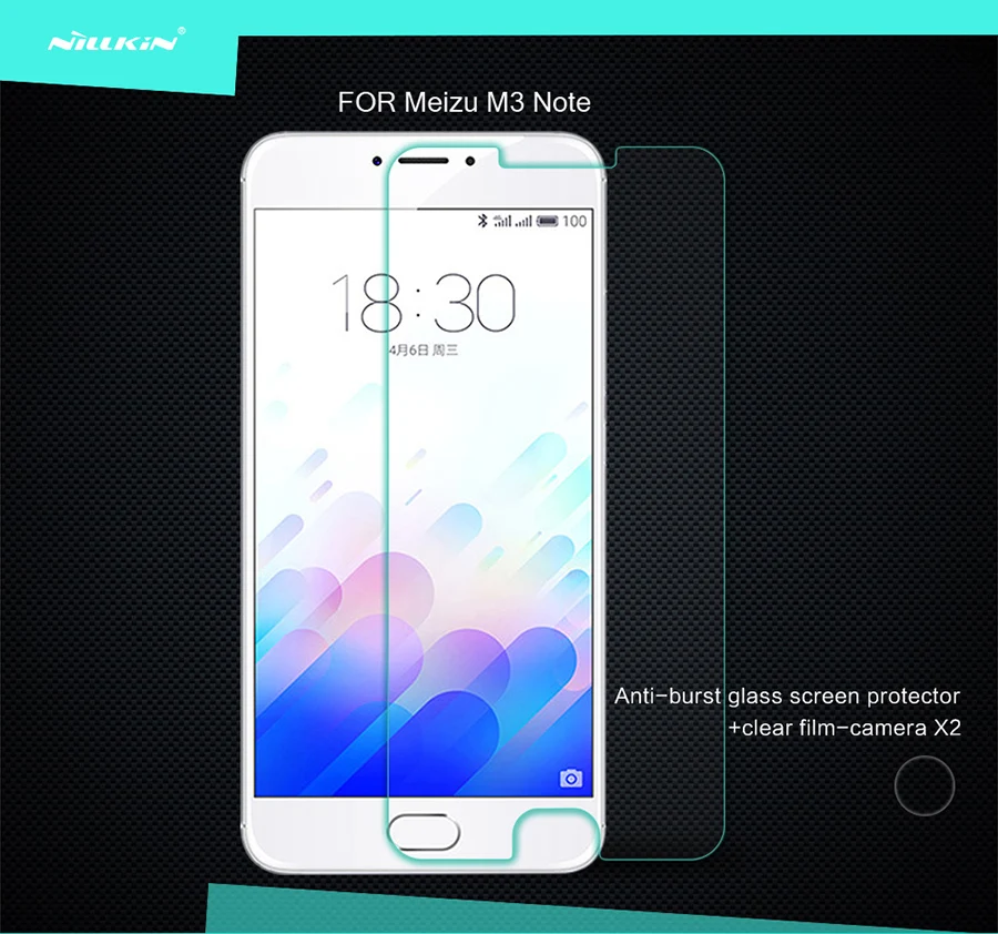 Nillkin 9h Tempered Glass For Meizu M3 Note Screen nillkin 9h tempered glass for meizu m3 note screen
