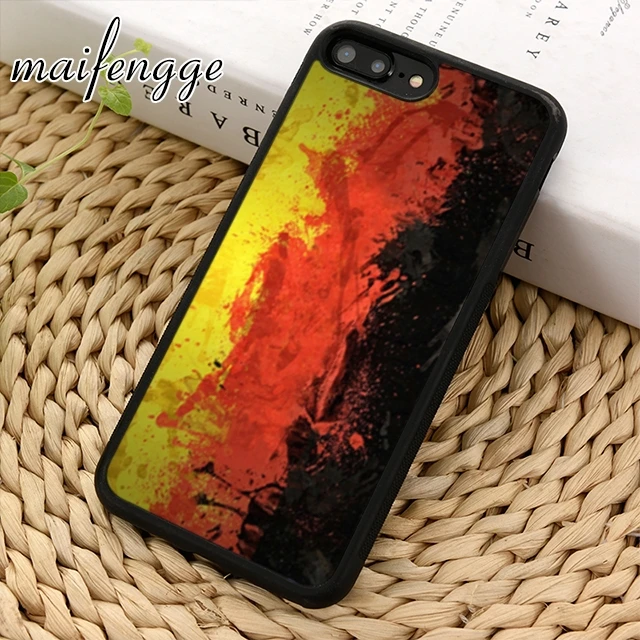 Maifengge чехол для телефона с немецким флагом баннером iPhone 5 6 s 7 8 plus 11 12 Pro X XR XS Max Samsung