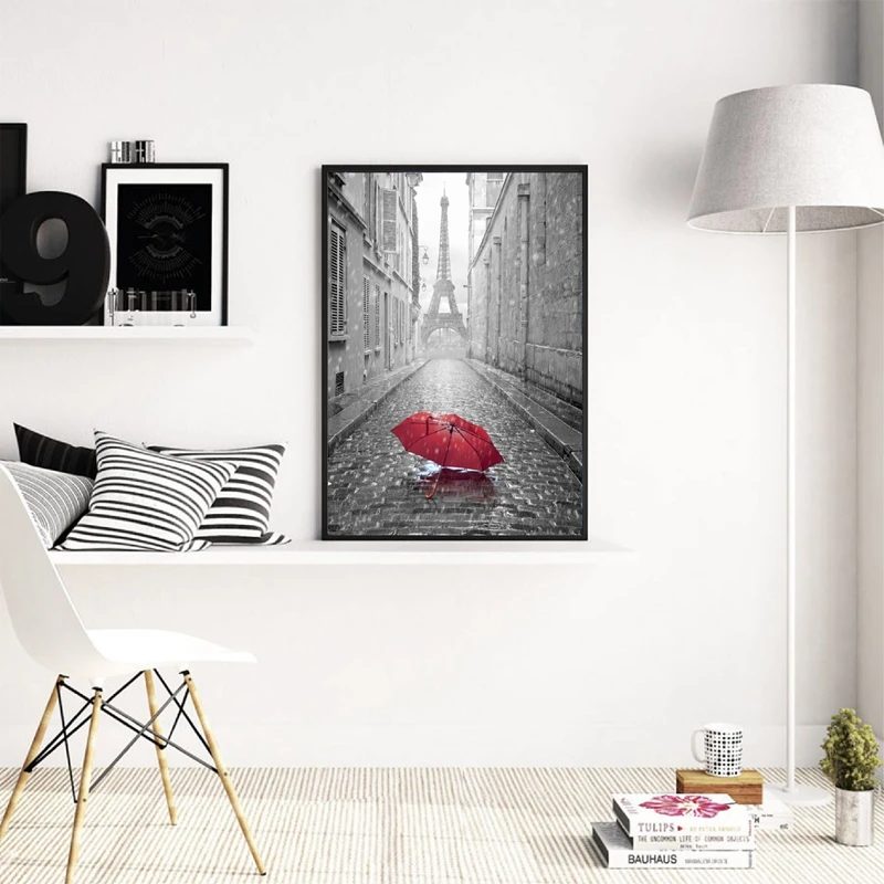 Black and White Photo Canvas Painting Home Decor