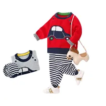 Толстый шерстяной хлопковый свитер для мальчиков