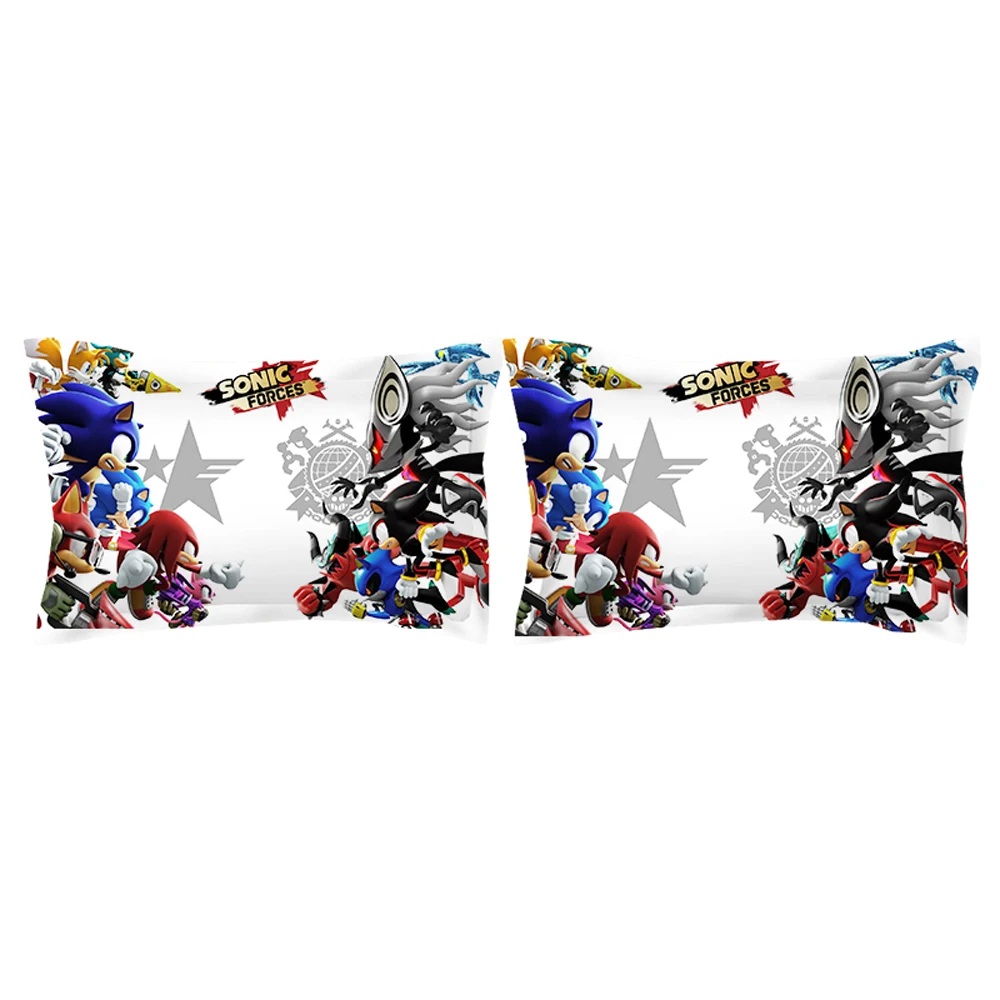 3D Sonic The Hedgehog Bedding Sets cartoon Duvet Covers 3d white anime quilt cover sets single twin full queen king bedclothes