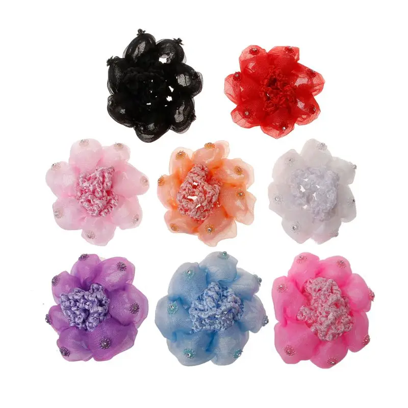 

Sweet Baby Girl Dancing Updo Hair Net Snood Children Hair Decoration Mesh Hair Styling Dancing Hairnet Headwear