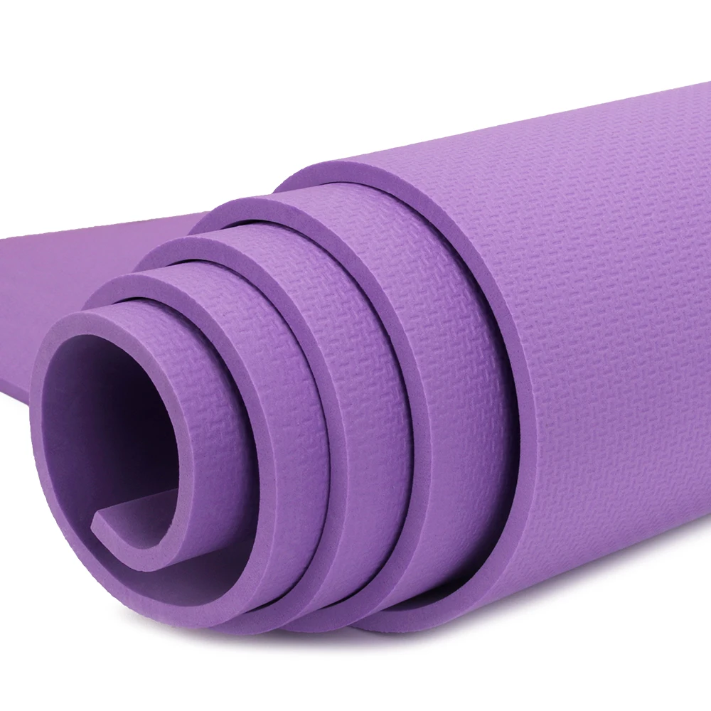DressLksnf 6Mm Eva Esterilla de Yoga Duradera Gruesa Antideslizante Ejercicio Fitness Pad Mat PP Colchoneta de Yoga