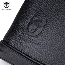 Мужские кожаные портфели BULLCAPTAIN для бизнеса, модный известный бренд, мягкая ручка, сумка через плечо, 15 дюймов, сумка для ноутбука BU62