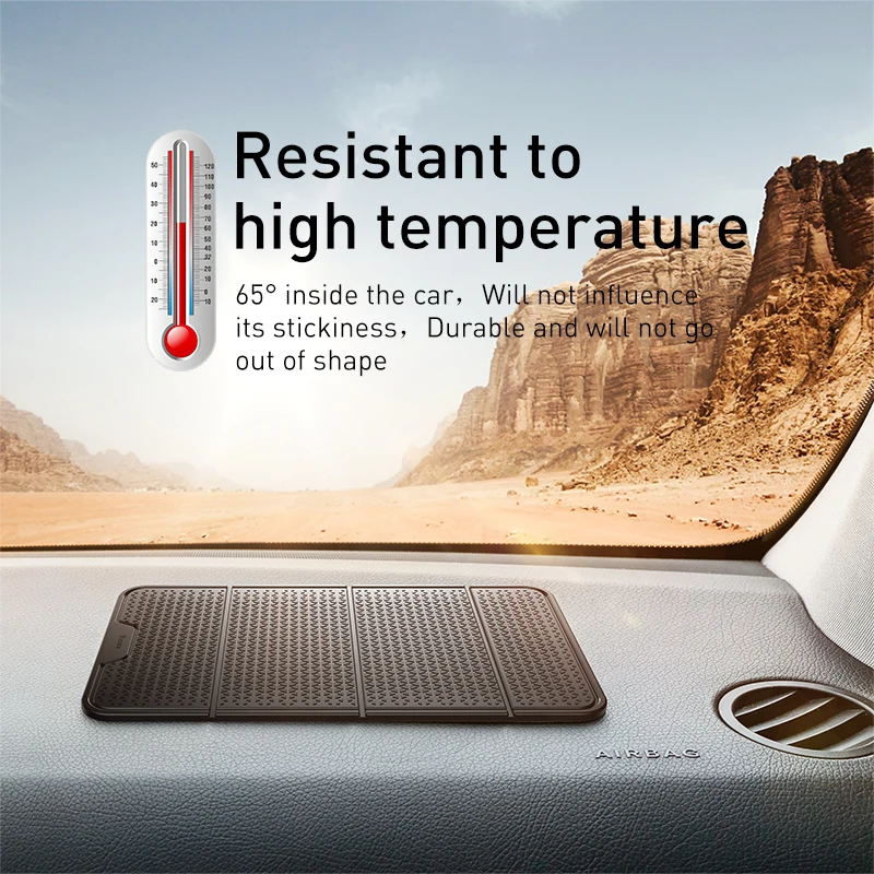 Baseus Universal Car Anti Slip Mat For Car Dashboard Auto Multi-Function Phone Coins Gel Sticky Pad Non Slip Mats Gadget