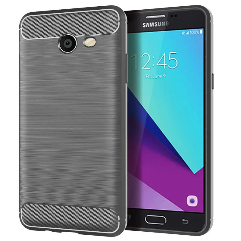 

for samsung galaxy j5 2017 us Soft Carbon fiber cell phone Back Cover Solid Color Dirt-resistant Brushed Finish Shockproof case