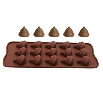 

Poop Face Silicone Mold For Cake Chocoloate Candy Biscuit Ice Baking Cake Mould Cake Decorating Tool