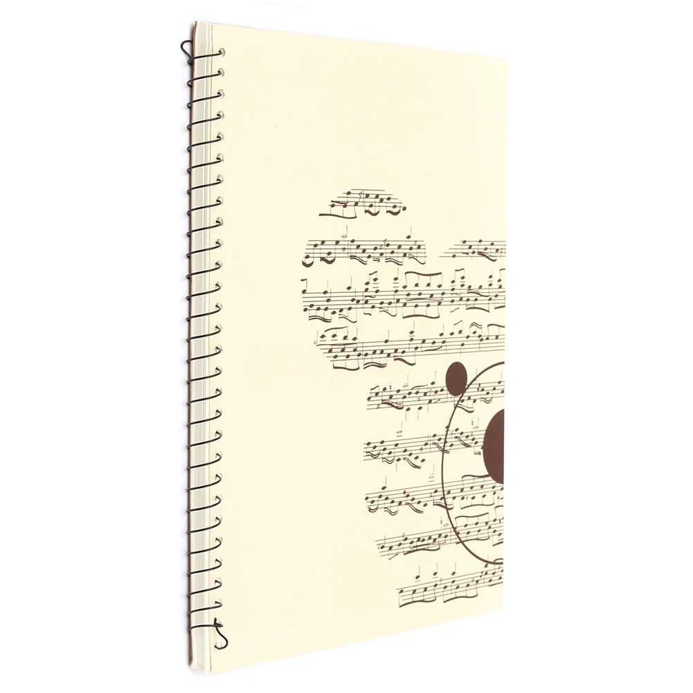 

5X Affordable 50 Pages small Bear Musical Sheet Manuscript Paper Stave Notation Notebook Spiral Bound