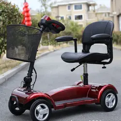 Mobililty самокатов старые и женщин складной rotable 4 колеса 12A литиевых батарей Expolsion амортизацией инвалидов