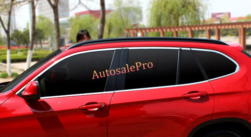 

For BMW X1 E84 2009 - 2015 Top+ Bottom Full Door Window Frame Sill Trim 12pcs
