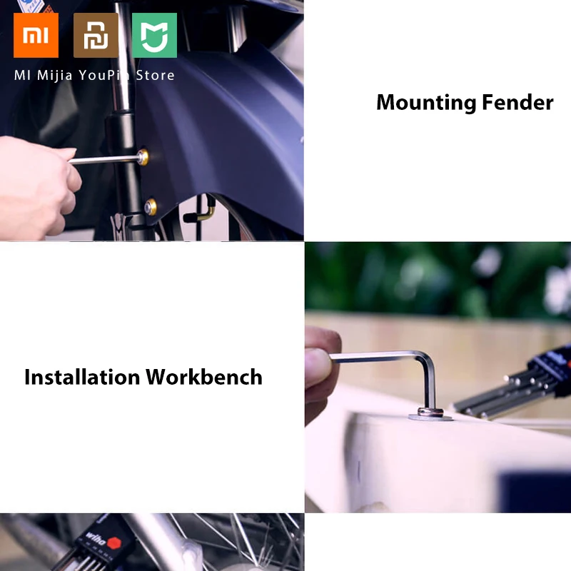Xiaomi Mijia Whia набор из 9 предметов шестигранный ключ из нержавеющей стали ручной инструмент Отвертка несколько размеров многофункциональный ремонт