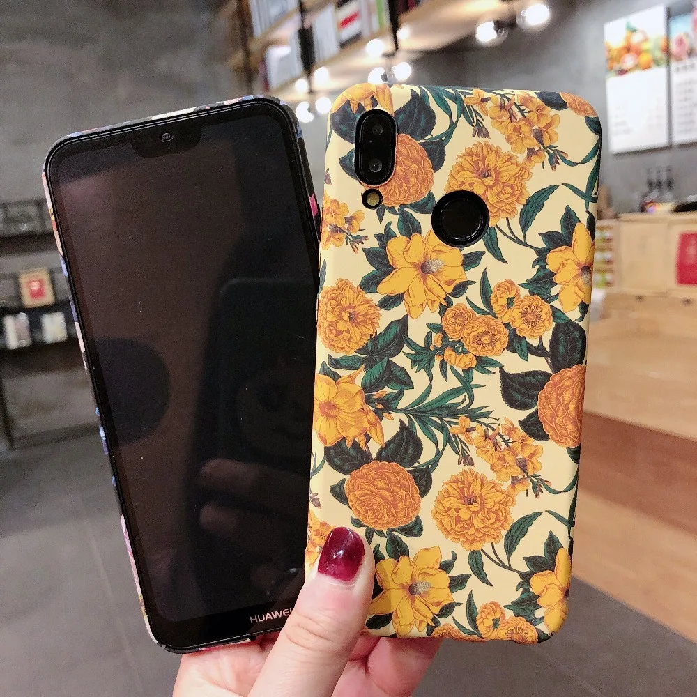 Luminou цветок Чехлы для Xiaomi 8 6X A2 Pocophone F1 Жесткий Корпус Redmi Note 5 Примечание Pro матовый