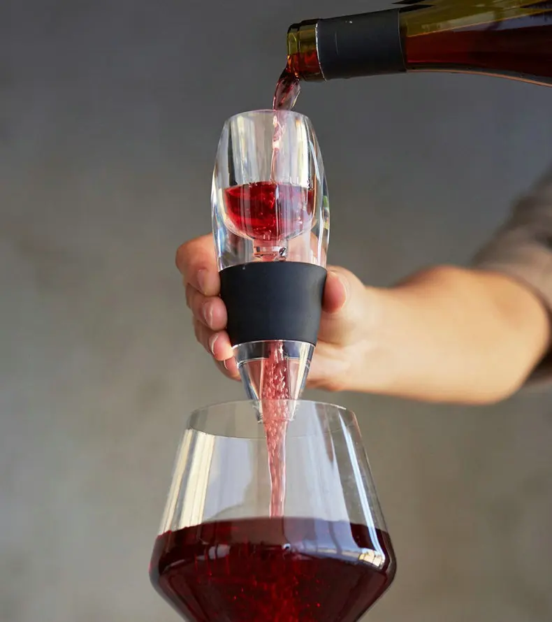 Buy Wine Aerator Essential Aerating Pouch Filter Red