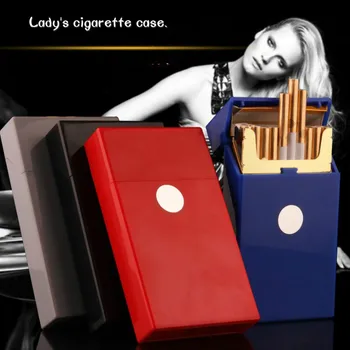 

Plastic Long Thin Cigarette Case Creative Metal Cigarette Box