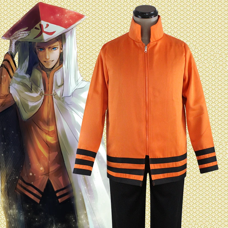 FLYCHEN Uomo Felpa con Cappuccio Naruto Anime Uchiha Hokage Cartoon Costume Cosplay a Maniche Lunghe Felpa con Cerniera 