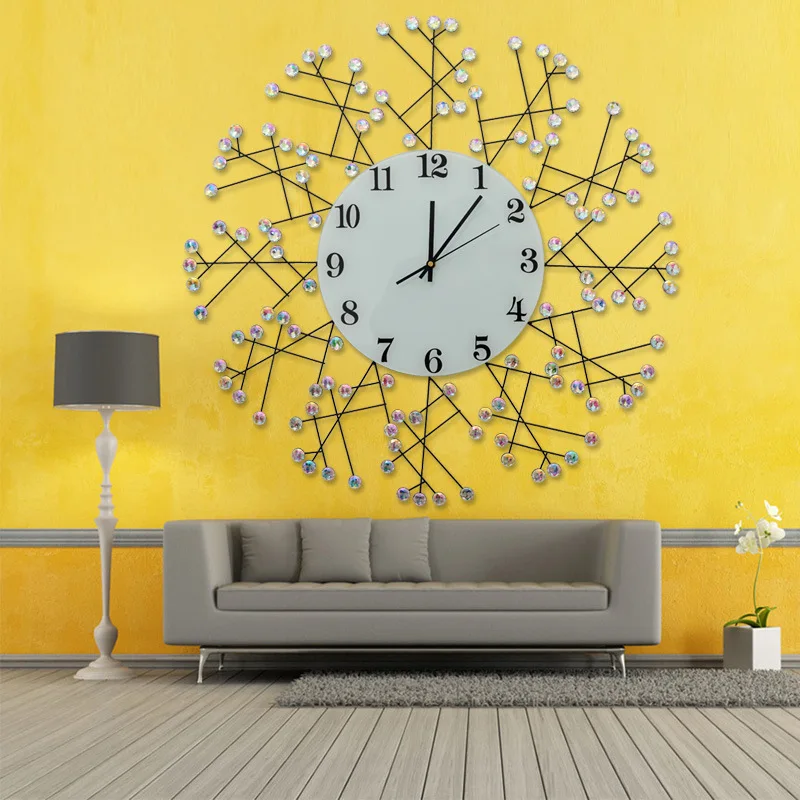 

Art Creative Wall Clock Modern Design Ron Wall Clock Silent Living Room Bedroom Hanging Clocks Best Selling 2018 Products 40C284