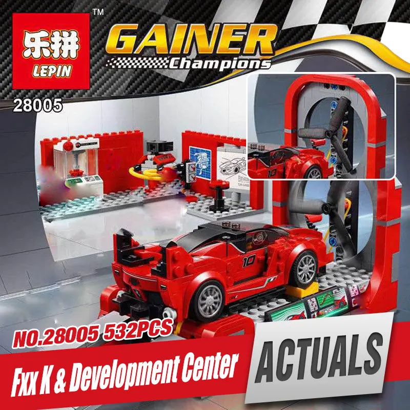 

Lepin 28005 532Pcs Super Racer Series The FXX K and Development Center Set Educational Building Blocks Bricks Toys Gifts 75882