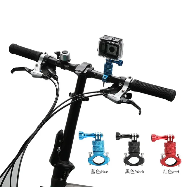 Supporto Action Cam Per Bici E Moto - Morsetto Regolabile 22-32mm, Gira 360&deg;