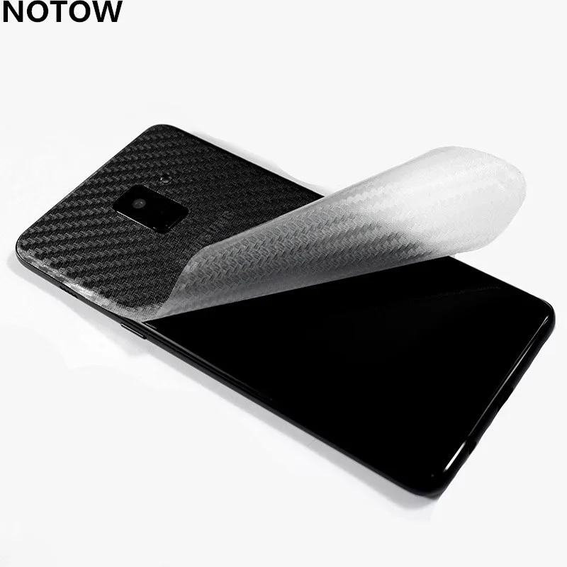 NOTOWDurable3DAntifingerprintCarbonFiberBackStickersScreen