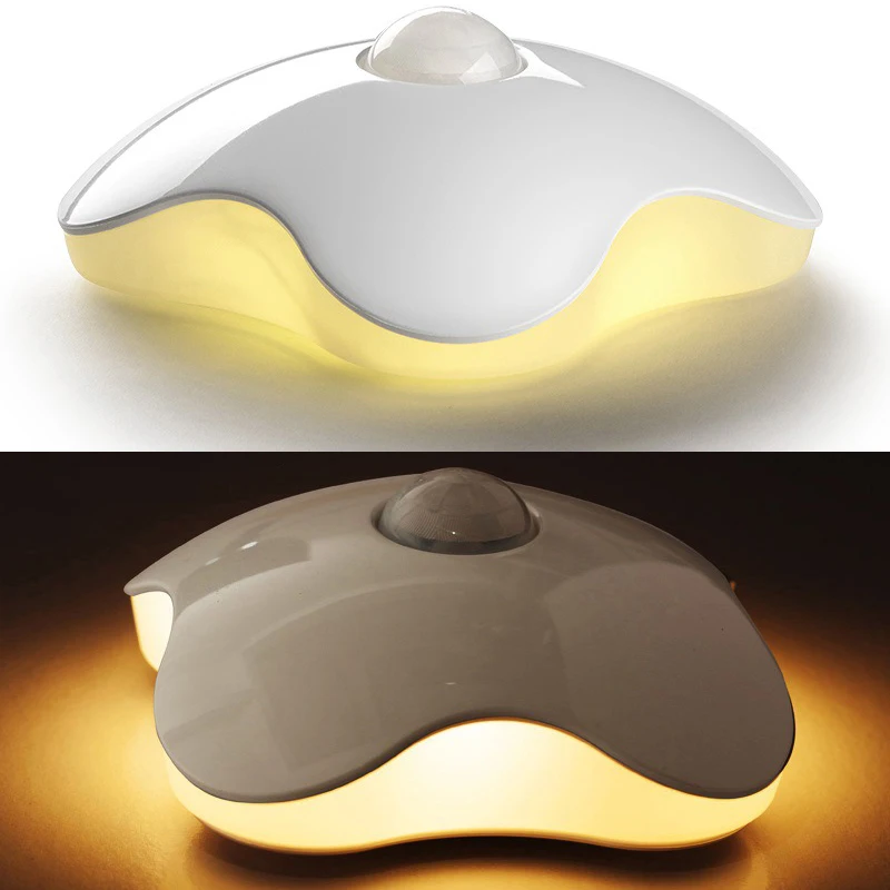 

PIR Body Motion Sensor Activated Wall Light Four-leaf Clover Night Light Induction Lamp Closet Corridor Cabinet Led Sensor Light