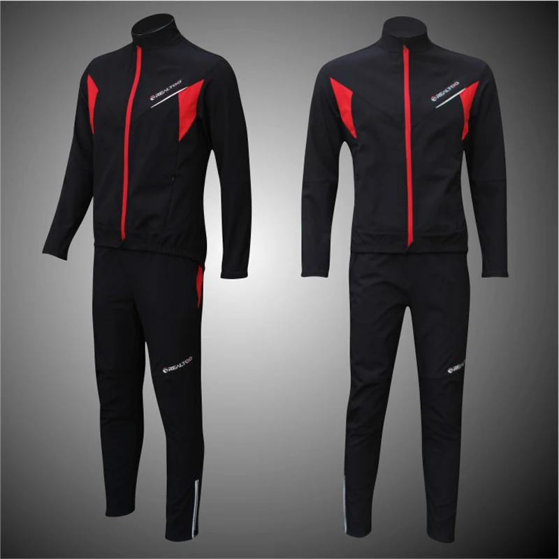 Winter Fleece font b Cycling b font font b Jersey b font Pants Sets Men Long