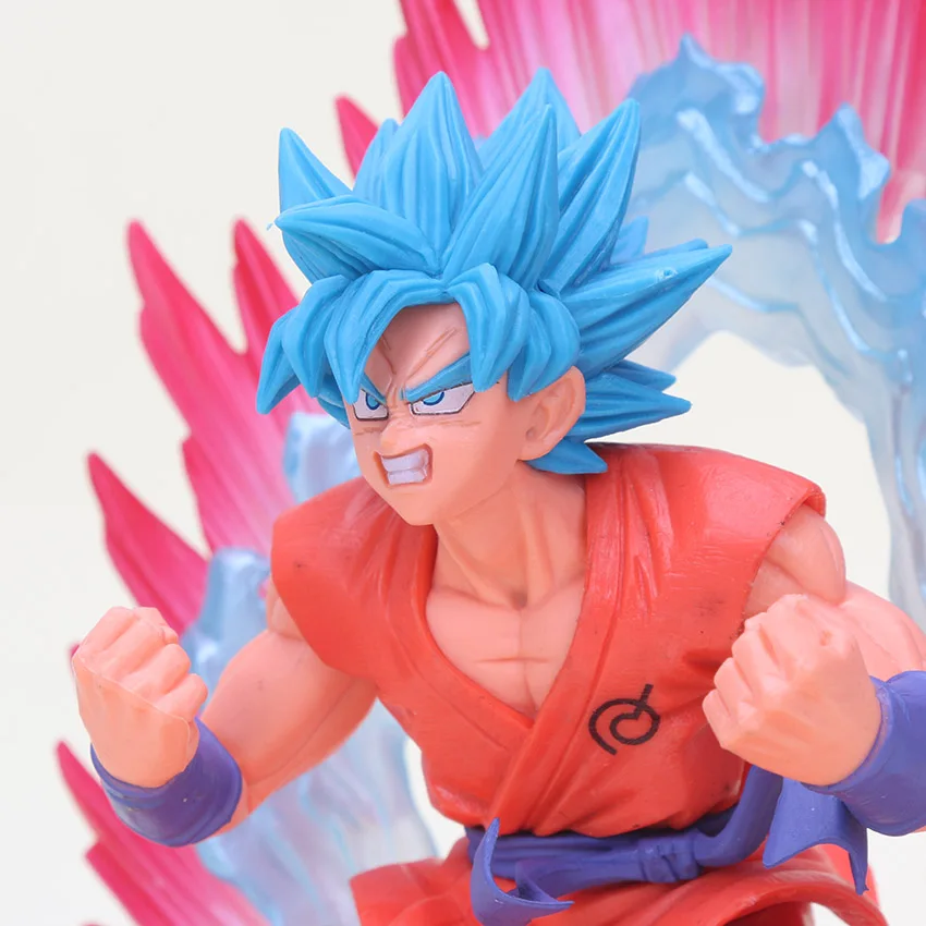 Dragon ball Super Z Goku Super Saiyan god blue kaioken action figure toy 7.5/"