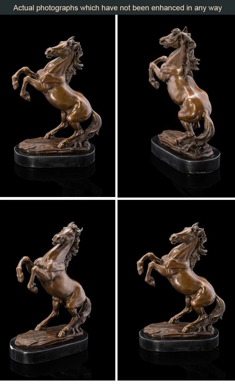 Небольшой размер Античная Литая Бронзовая медная художественная металлическая абстрактная скульптура для украшения статуя лошади скульптура для продажи
