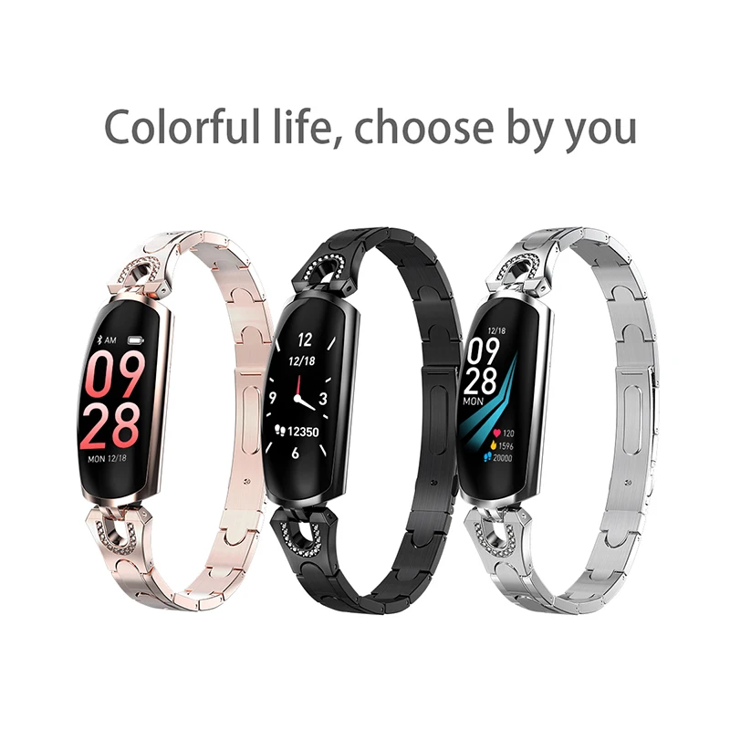 

Timethinker AK16 Smart Watch Women Bracelet Lady Smart Watch Fitness Tracker Blood Pressure Heart Rate Monitor for Xiaomi 9