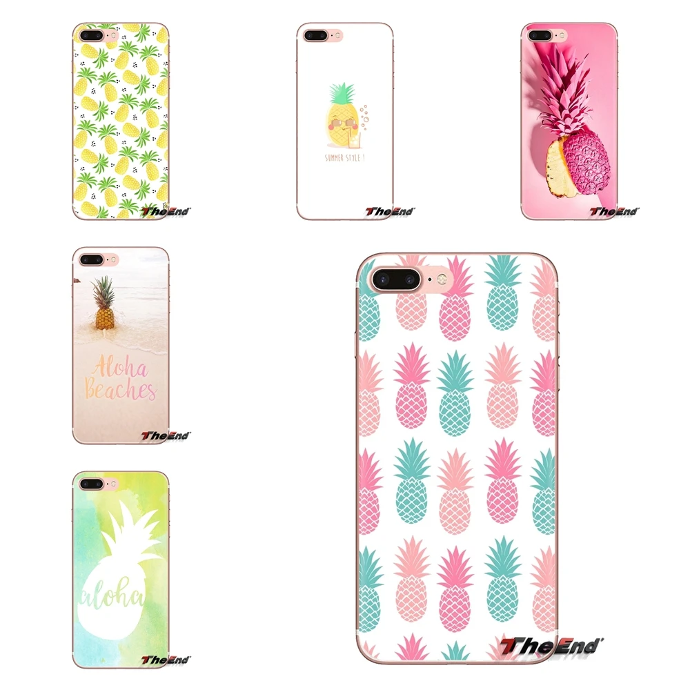 For Samsung Galaxy S3 S4 S5 Mini S6 S7 Edge S8 S9 S10 Plus Note 3 4 5 8 9 Silicone Phone Shell Covers Pineapple mobile wallpaper |