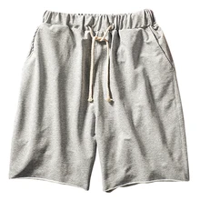 Винтаж х/б мужские шорты дышащая Повседневное по колено Для мужчин s шорты в уличном стиле с открытым ртом, Bermuda Masculina мешковатые короткие Hombre S6T44