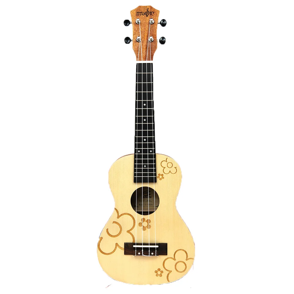 

Ukulele 21 inch 15 Frets Mahogany Soprano Ukuleles Guitar Spruce Rosewood 4 Strings Hawaiian Guitar Musical Instruments