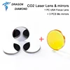 1PCS USA Focus Lens Dia 12-20mm FL 38.1-101.6mm + 3PCS Mo Mirror Dia 20mm Thickness 3mm For CO2 Laser Engraving Cutting Machine ► Photo 2/6