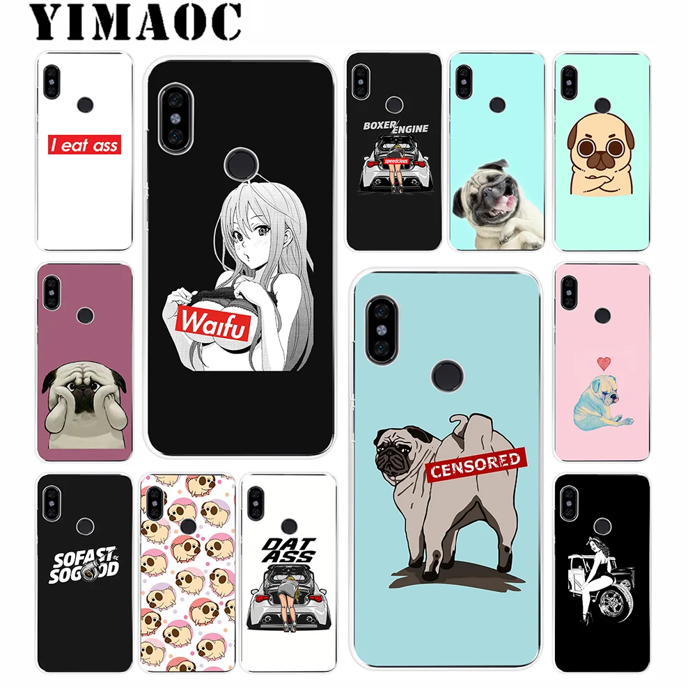

YIMAOC Stance Girl Car Dog Soft Silicone Case for Xiaomi Redmi 6 6A 5A 5 S2 Puls Note 7 6 5 4X 4 4A Pro