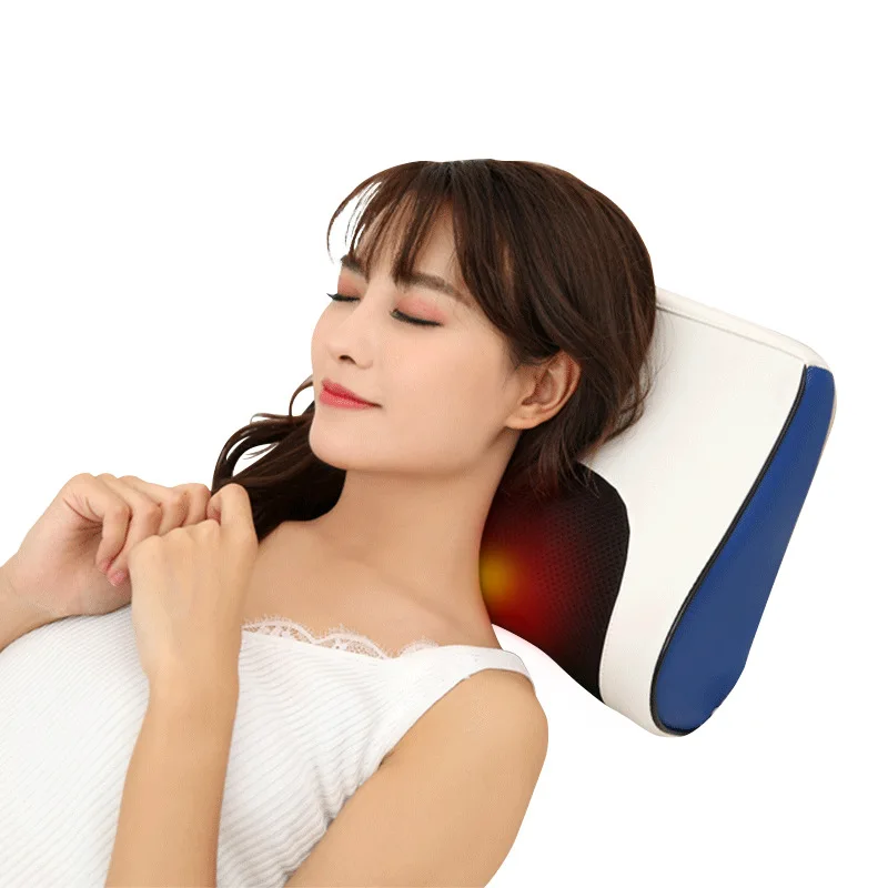 Multifunctional cervical massage device neck waist body electric massage pillow home shoulder massager cushion shiatu car/home multi function massager car home cervical shiatsu massage neck back waist body electric multifunctional massage pillow cushion