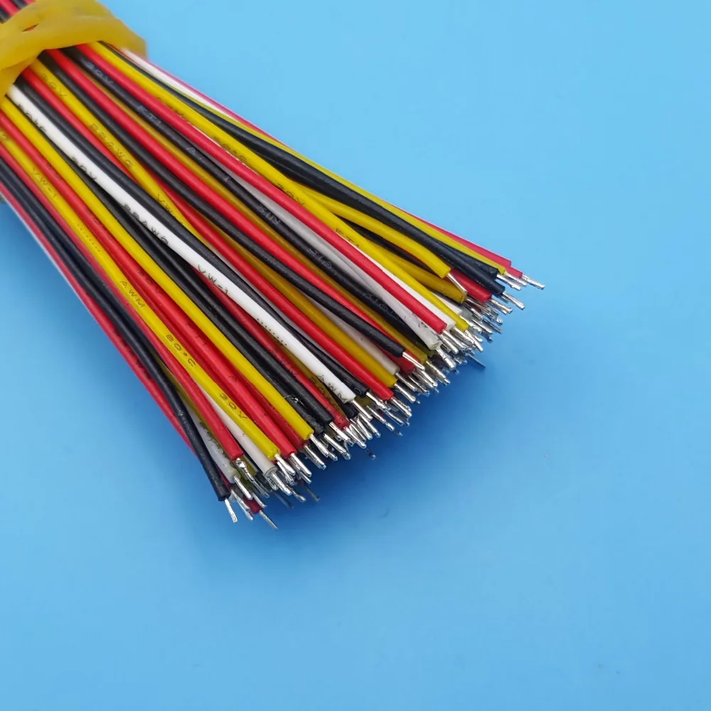 50 комплектов 4 Pin Одна Головка Micro JST шаг 1 25 мм 15 см 28AWG провод к разъему платы|4 pin